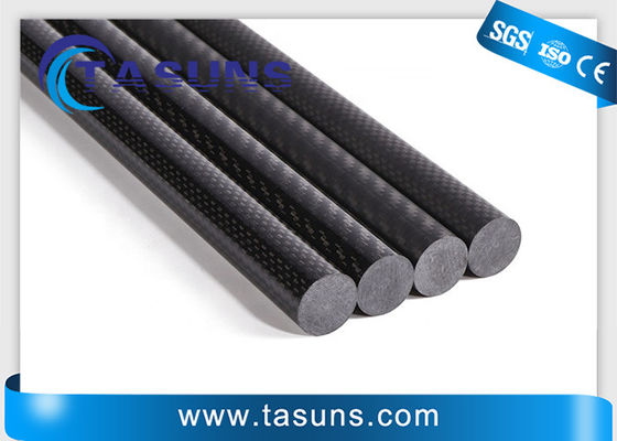 قضيب من ألياف الكربون Pultruded T300 مع Dupont Delrin أو براغي